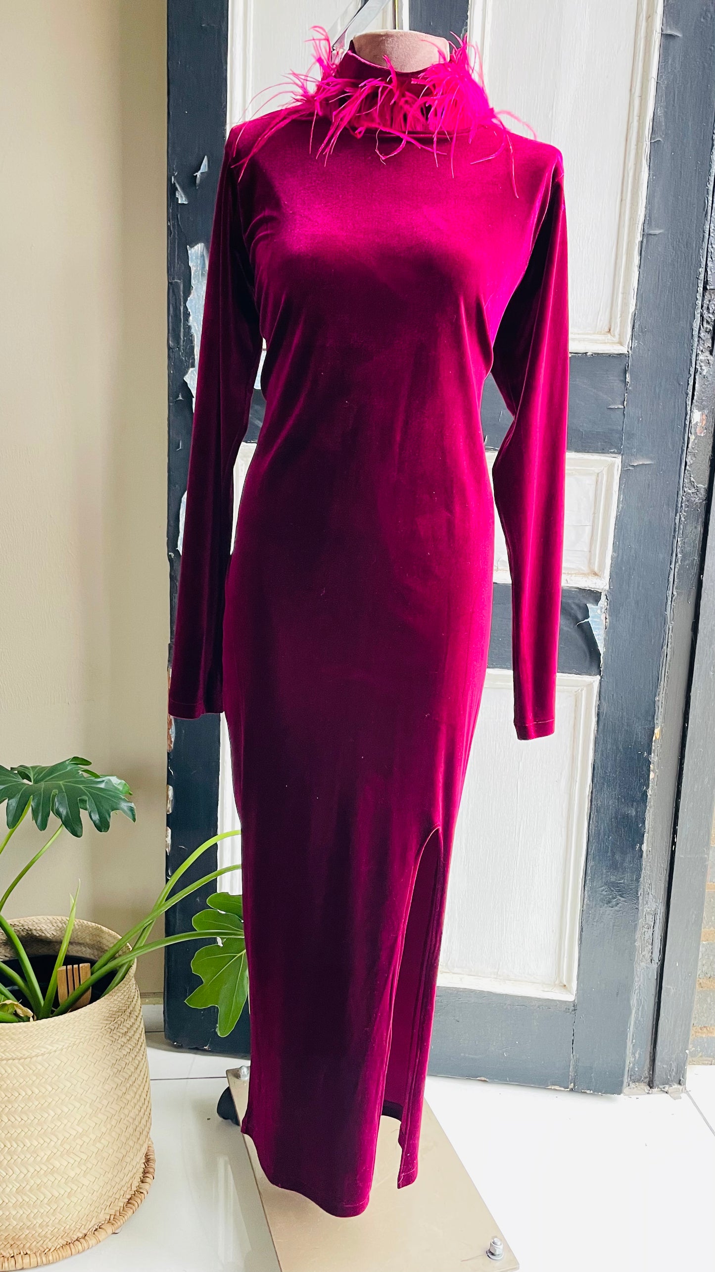 Nina's Ayola Feather Detail Dress