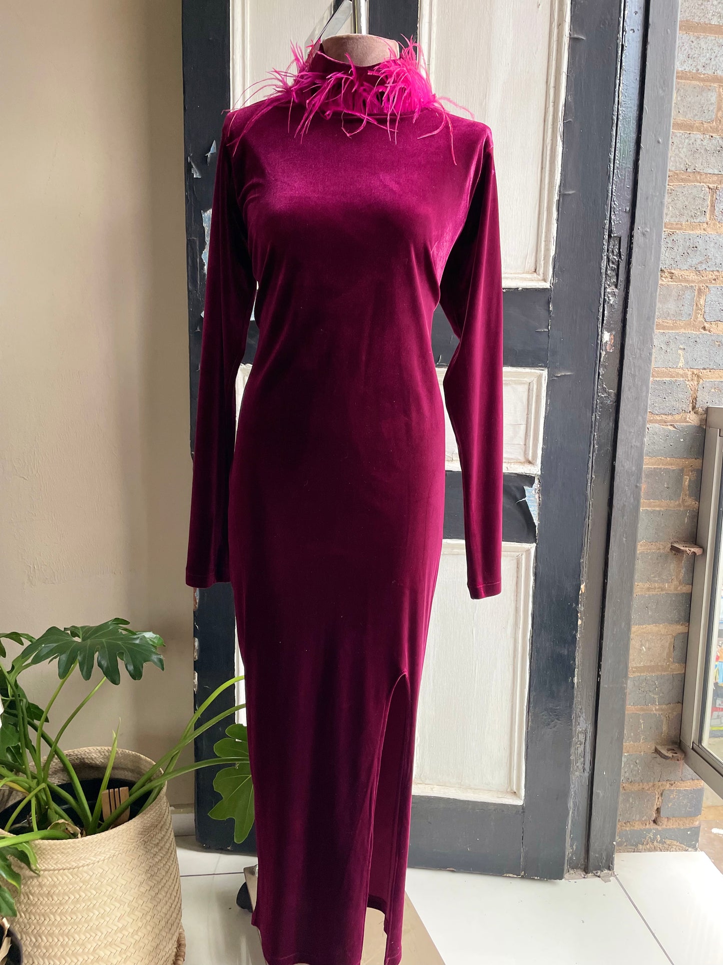 Nina's Ayola Feather Detail Dress