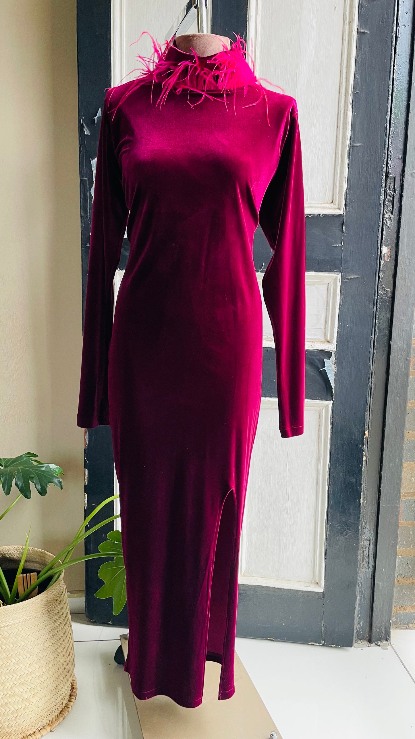 Nina's Ayola Feather Detail Dress