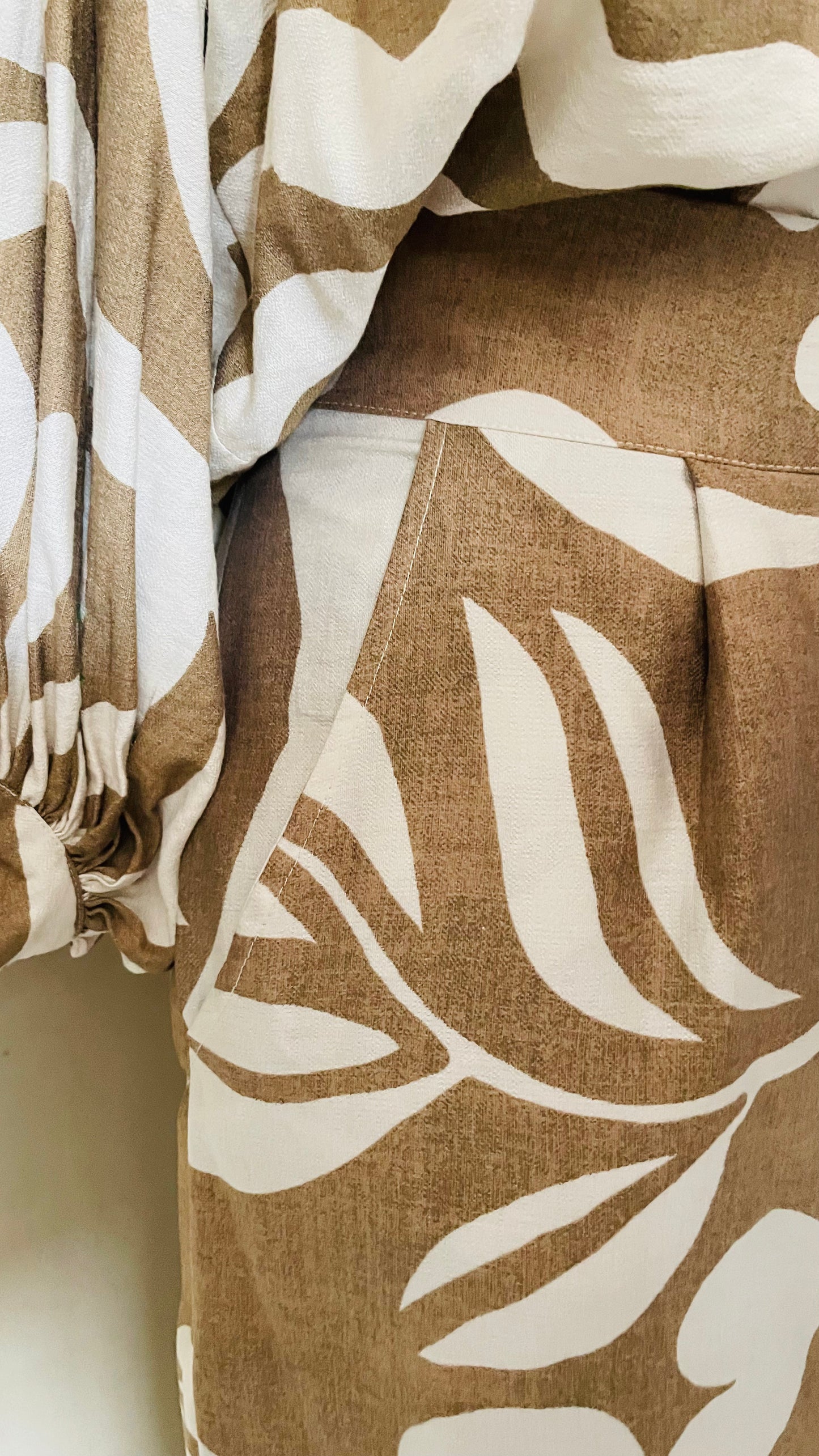 The Nina Earth-Tone Set – Shirt + Pants
