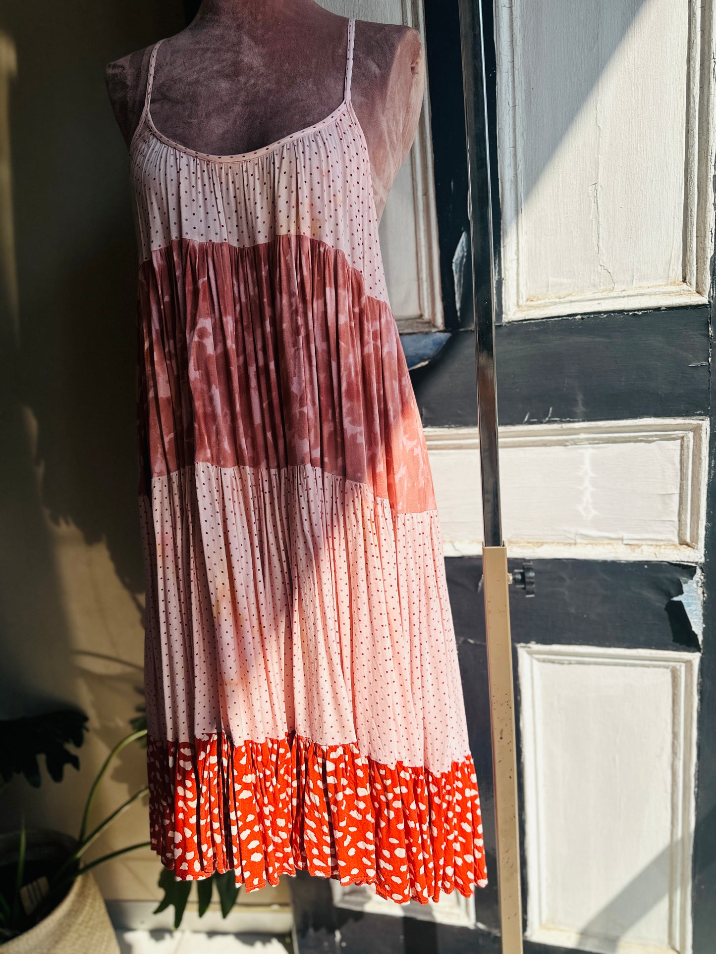 Nina's Blush Sunset Tiered Dress