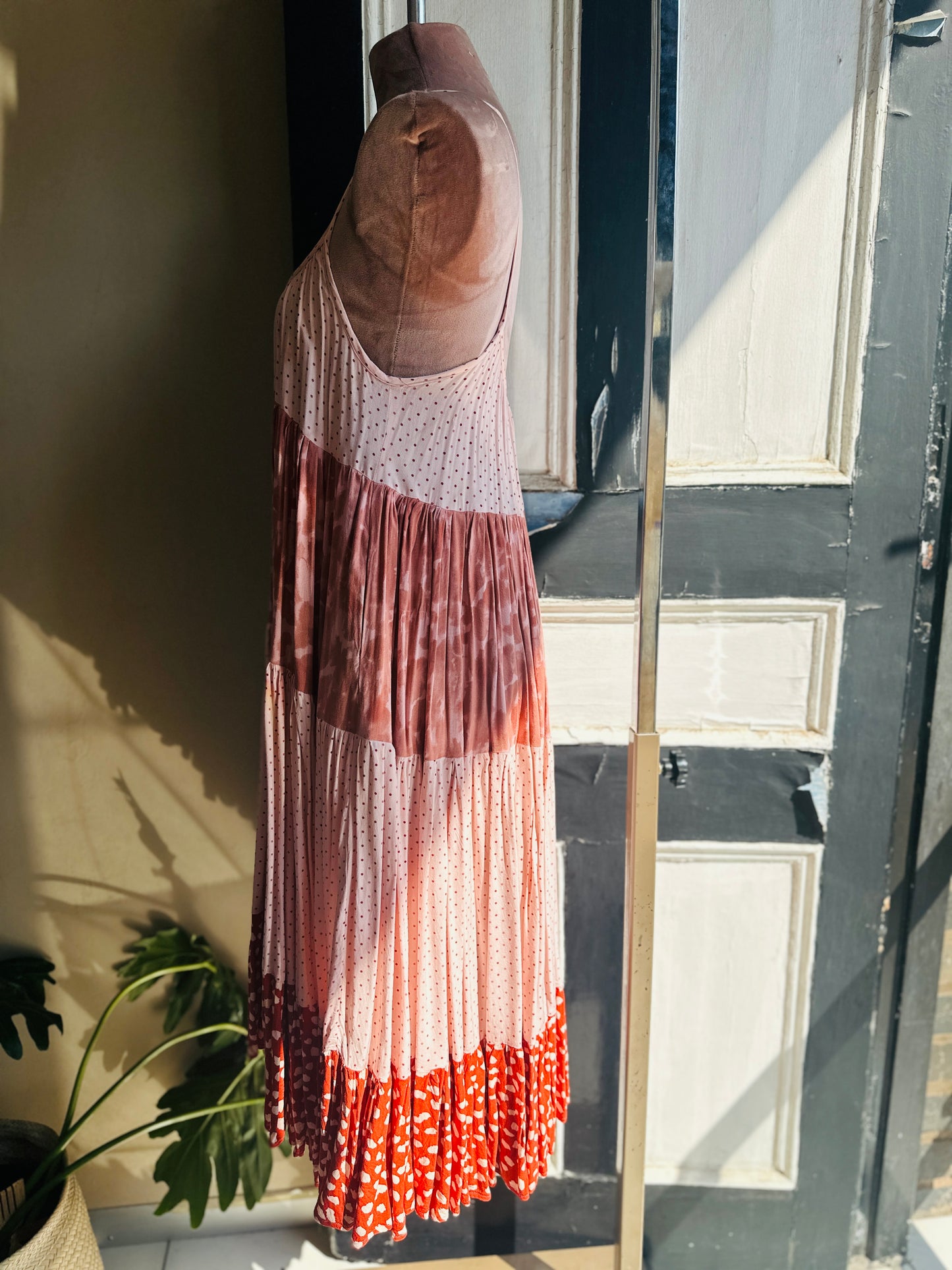 Nina's Blush Sunset Tiered Dress