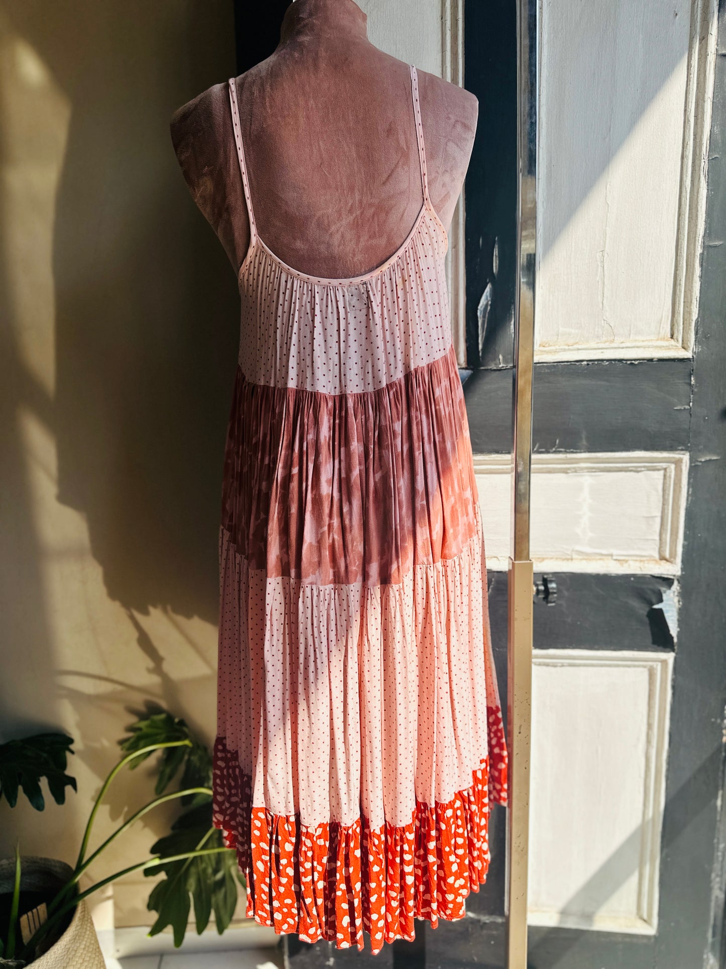 Nina's Blush Sunset Tiered Dress