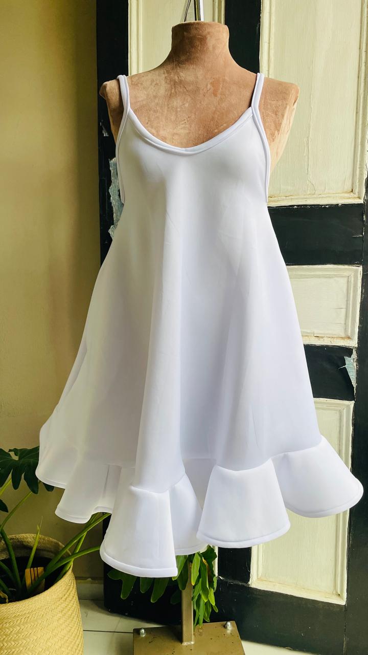 The Nina Zuri Flounce Slip Dress