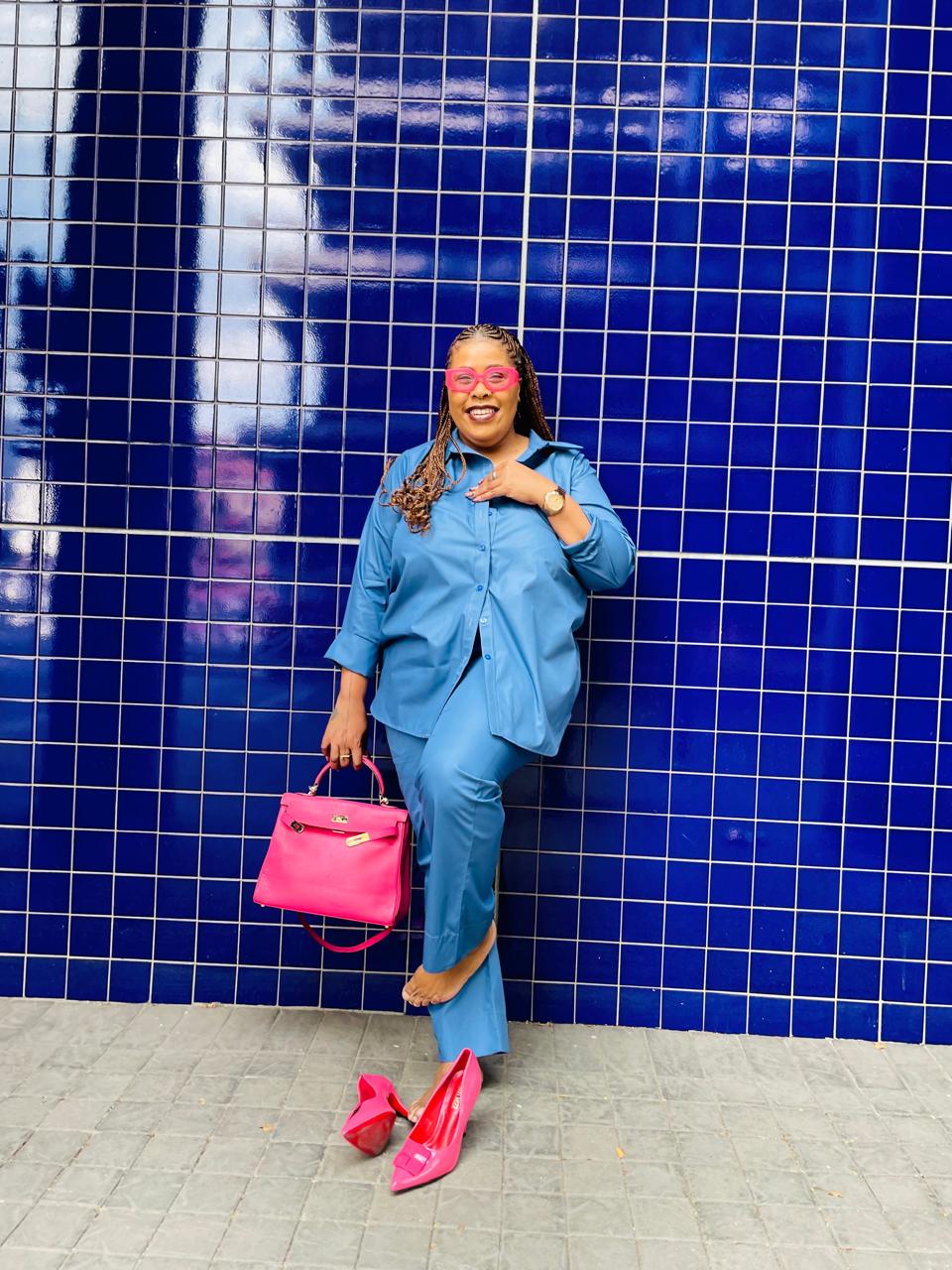 Nina's Bold Curve Power Suit