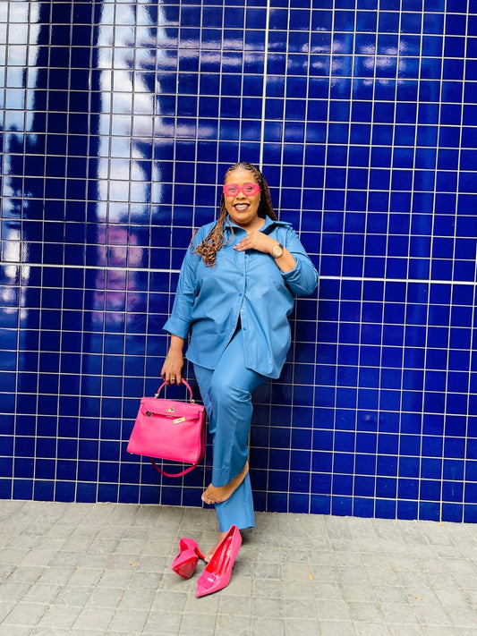Nina's Bold Curve Power Suit