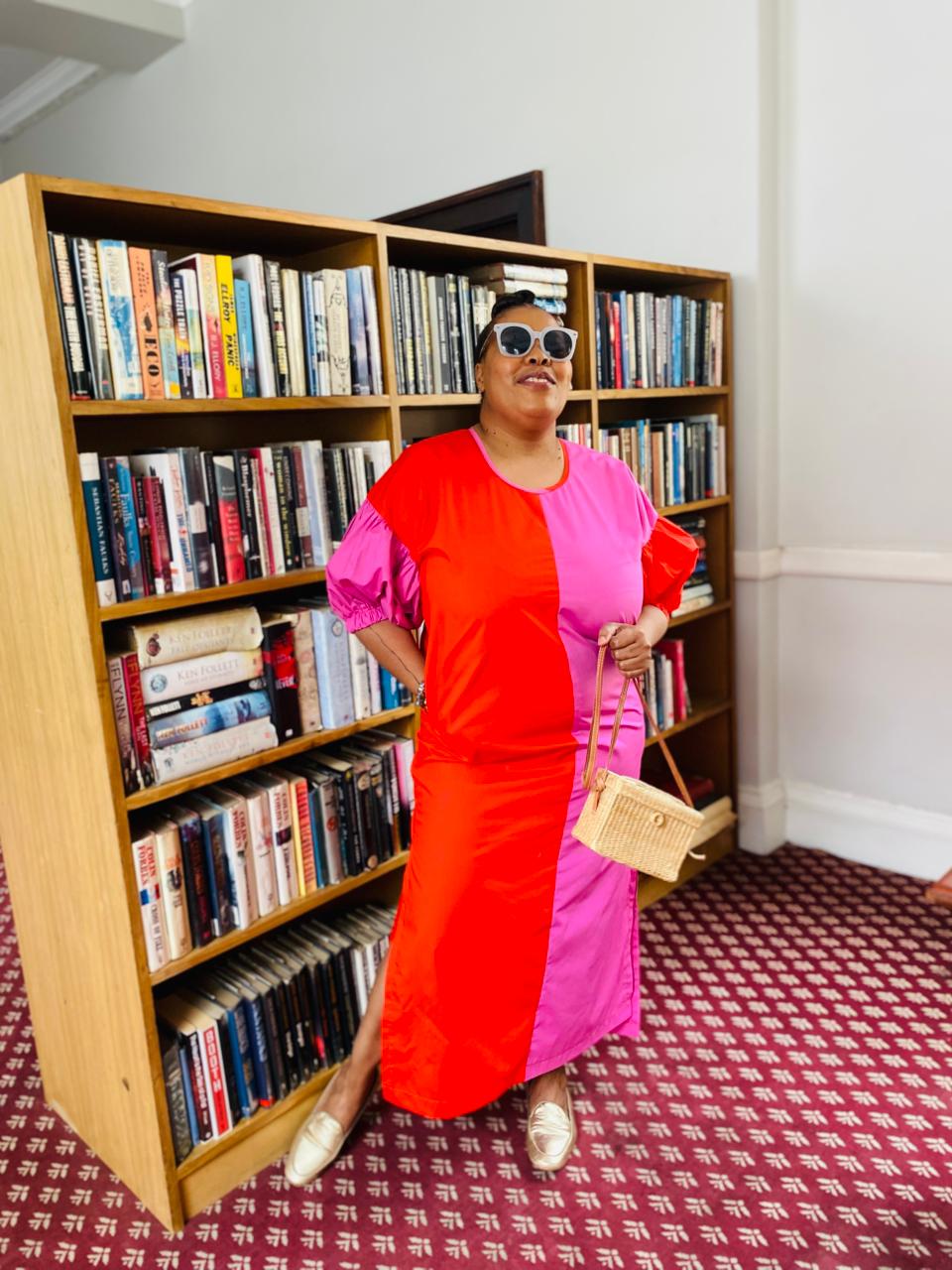 Pink and orange paradise dress