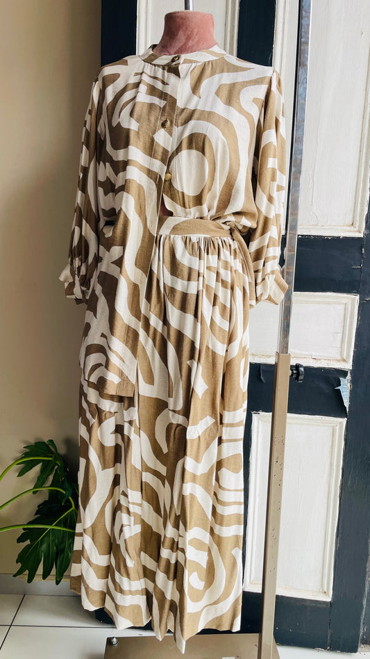 The Dineo Set –Nude Glow (Skirt + Shirt)