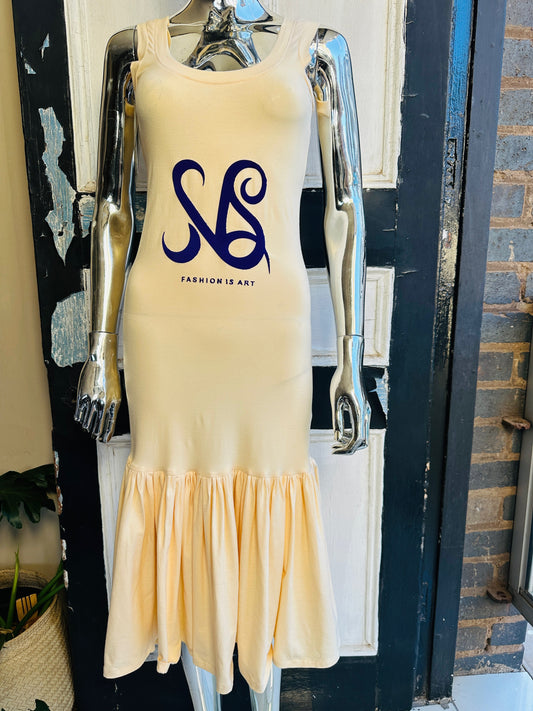 Nina Sedumedi Logo Layered Dress