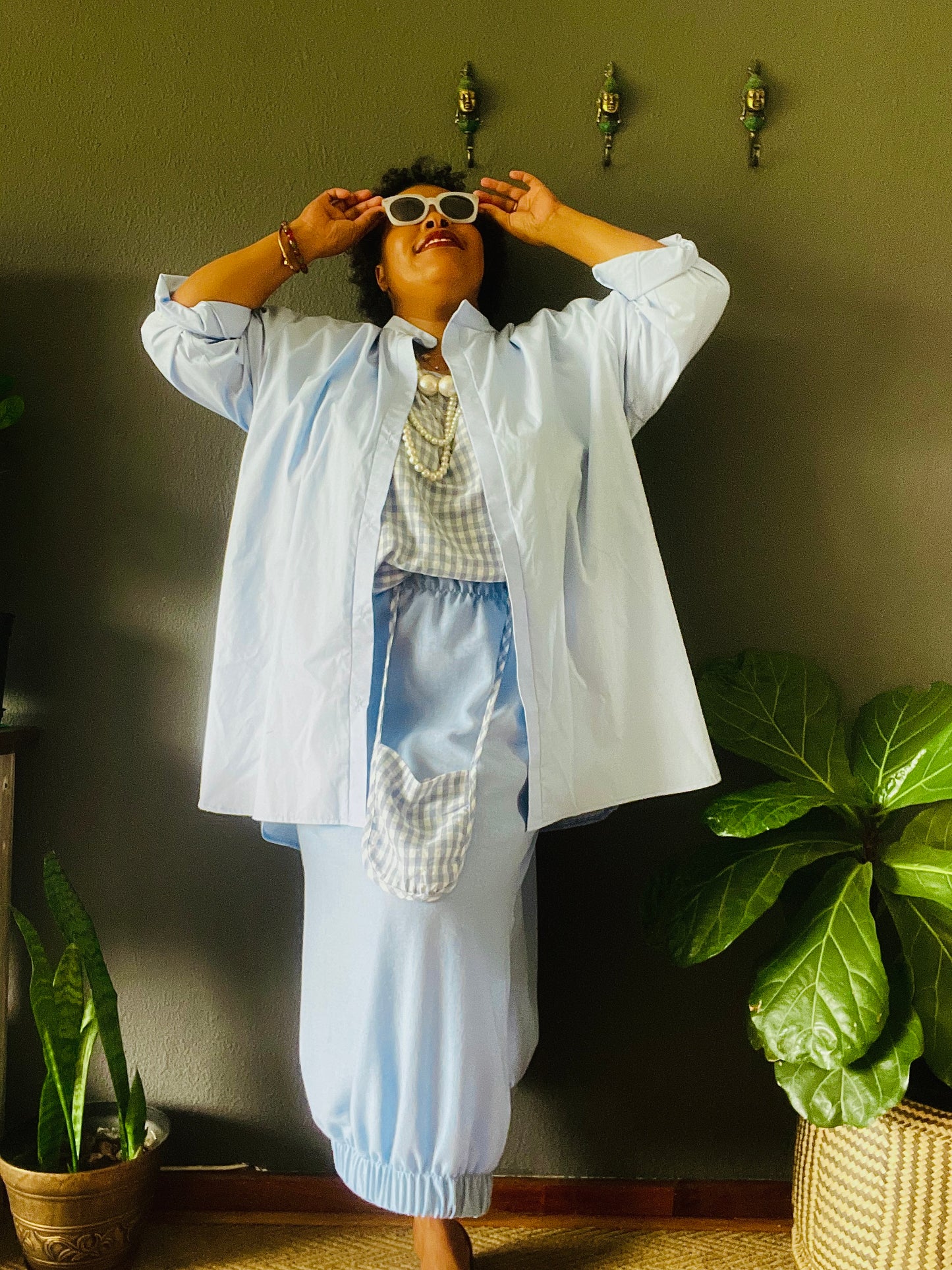 Gingham Elegance Set