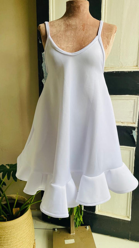The Nina Zuri Flounce Slip Dress