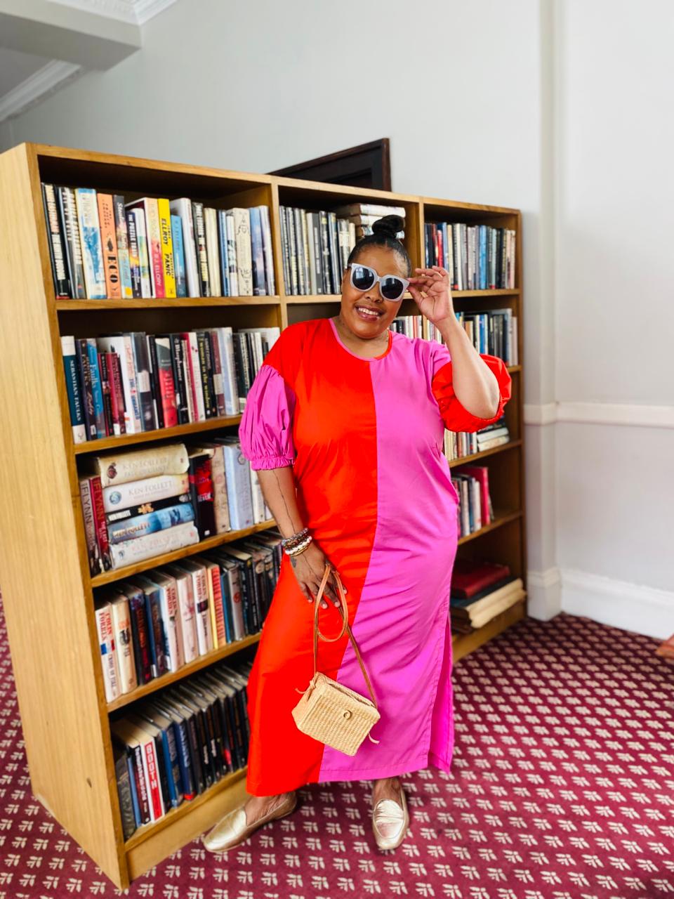 Pink and orange paradise dress